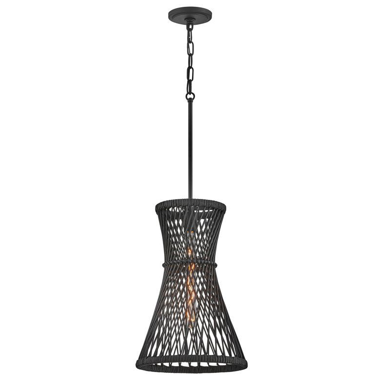 Luminaire suspendu géométrique 1 lumière Marselle, Noir