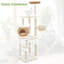 137.5cm H Tall Rattan Cat Tree