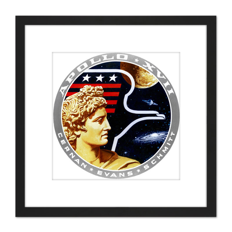 Space NASA Apollo 17 Mission Emblem Badge Patch - Single Picture Frame Print