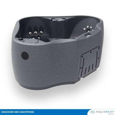 AquaRest Discover AR300 Standard 2-Person 20-Jet Oval Plug & Play Hot Tub with LED Waterfall and Friction Heating