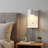 Modern LED Wall Sconce with USB Port and Shelf, Adjustable Plug in Bedside Reading Light for Bedroom, Hotel, Apartment and Dorm Room