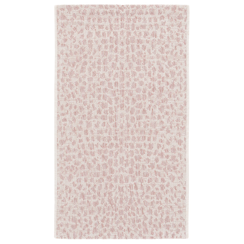 Ivory Courtyard Bliss 24" Indoor/Outdoor Easy-Care Area Rug