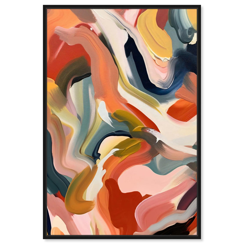 «Mangos Canvas Sunset» par Art Remedy, H 55 po x l 37 po, Cadre noir