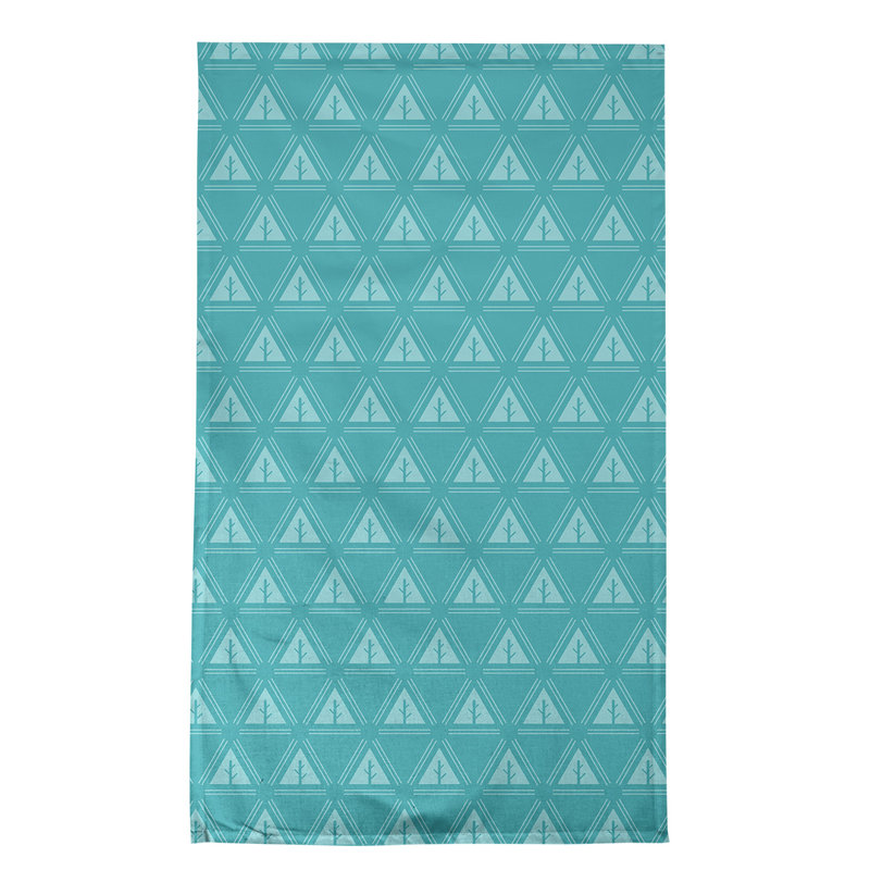 Theo Nath Tea Towel Kitchen Towel, Teal/White, Poly Twill