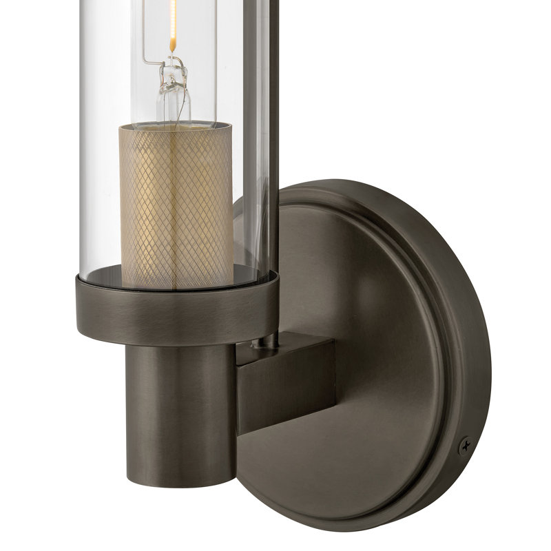 Hinkley Vaughn Medium Single Light Sconce, Black Oxide