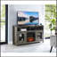 Meuble télé avec foyer électrique Modern Farmhouse
