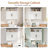 Bathroom Wall Cabinet With Motion Sensor Light, Over Toilet Storage Cabinet With Barn Doors And Adjustable Shelves, 3-Tier White Medicine Cabinet Wall Mounted For Bathroom, Kitchen, Entryway, Laundry Room