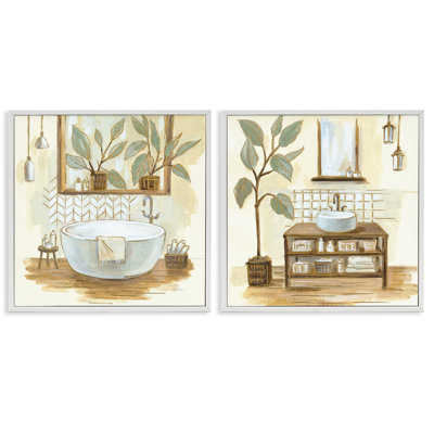 Sage Green Bathroom Interiors Traditional Plants