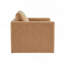 Fauteuil en similicuir brun-1453923546