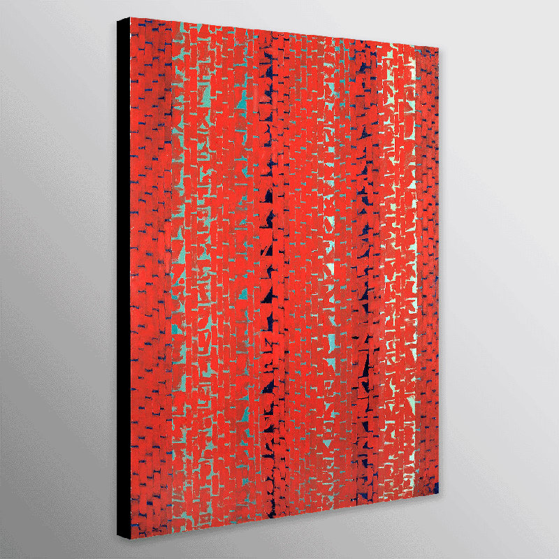 Red Sunset, Old Pond Concerto by Alma Thomas - Wrapped Canvas Art Prints, 117 cm H x 84 cm W