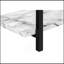 Table d'appoint, console, vestibule, étroit, canapé, salon, chambre à coucher, stratifié aspect marbre blanc, métal noir, contemporain, moderne-118038027