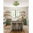 3-Light Semi Flush Mount Ceiling Light Green Glass-1618663106