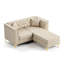 Causeuse 2 places avec 2 coussins et 1 repose-pieds-133040411