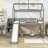 Kaing Twin Size Loft Bed with Slide and Storage-829813893