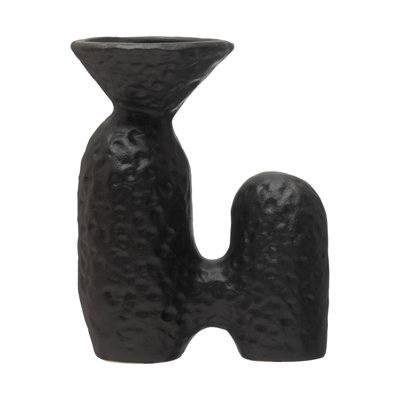 Vase en grès texturé