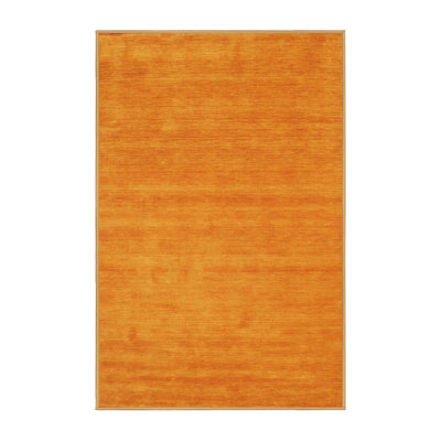 Tapis de zone orange contemporaine