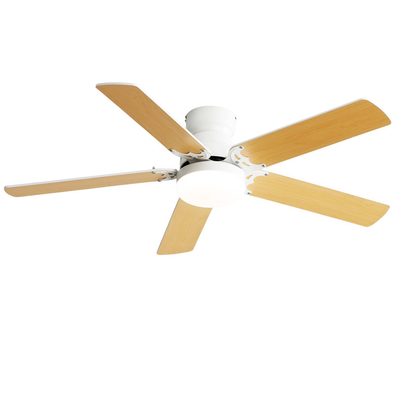Ventilateur de plafond écoénergétique 42 pouces avec 5 pales et silencieux réversible avec télécommande