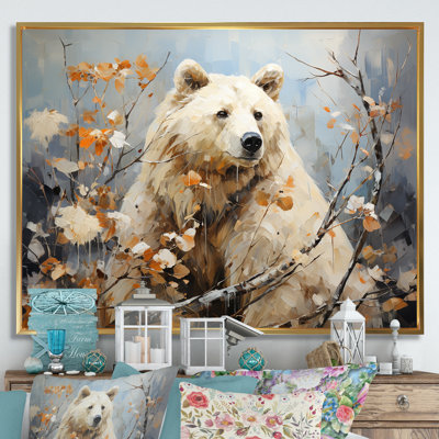 Ours contemporain, art mural de salon Grace_106889