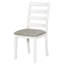 Ensemble de table de salle à manger de style rustique 6 pièces avec 4 chaises rembourrées et un banc