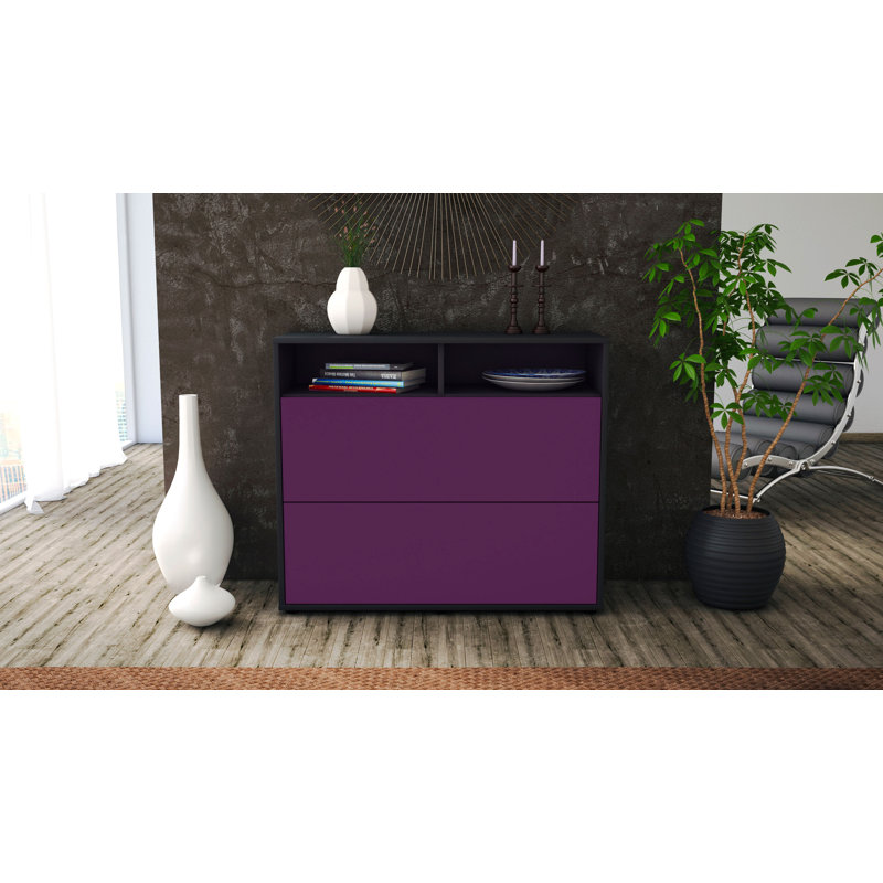 Quarry 92cm Sideboard, Anthracite/Purple