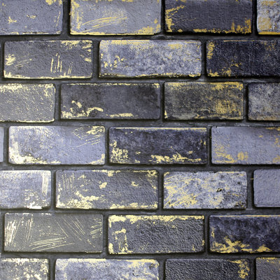 Myron Dove Metallic Brick Wallpaper
