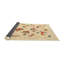 Tapis abstrait beige / rouge / brun-1102867553