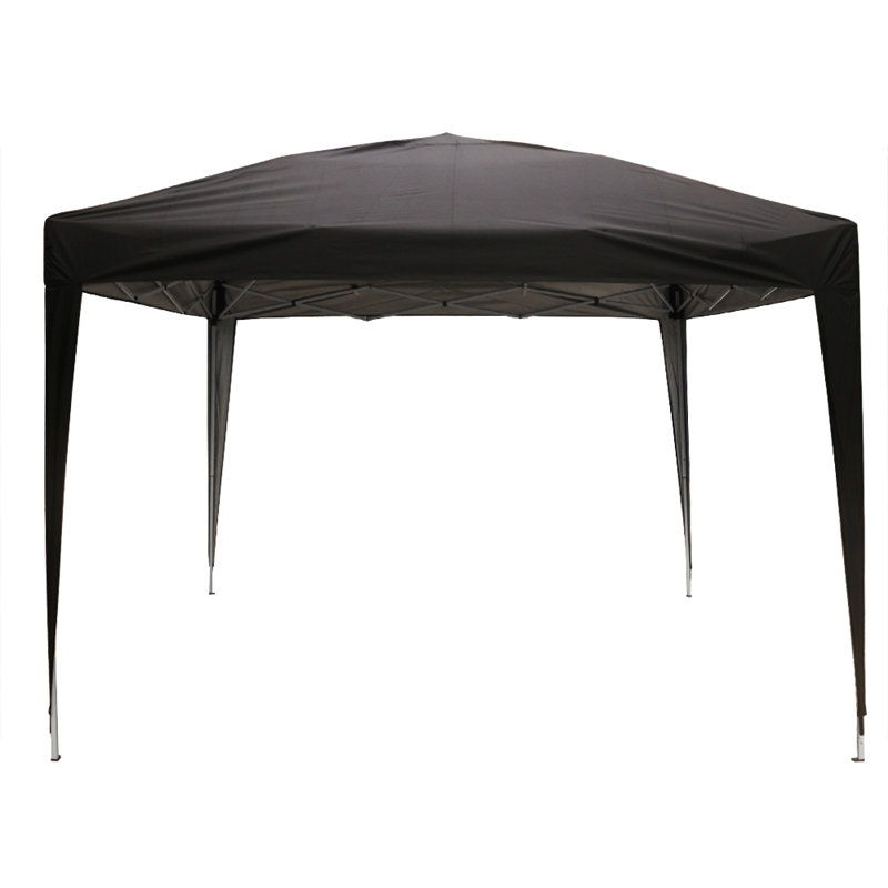 Adeen 3m x 3m Metal Pop-Up Gazebo, Black