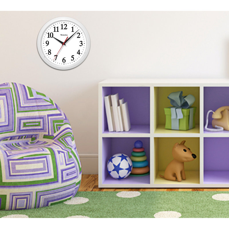 Horloge murale 10 "Newbury, Blanc