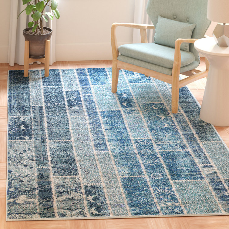 Burr Blue Area Rug