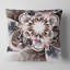 Fleur fractale scintillante bleu clair - coussin imprimé floral-29458010-29458013