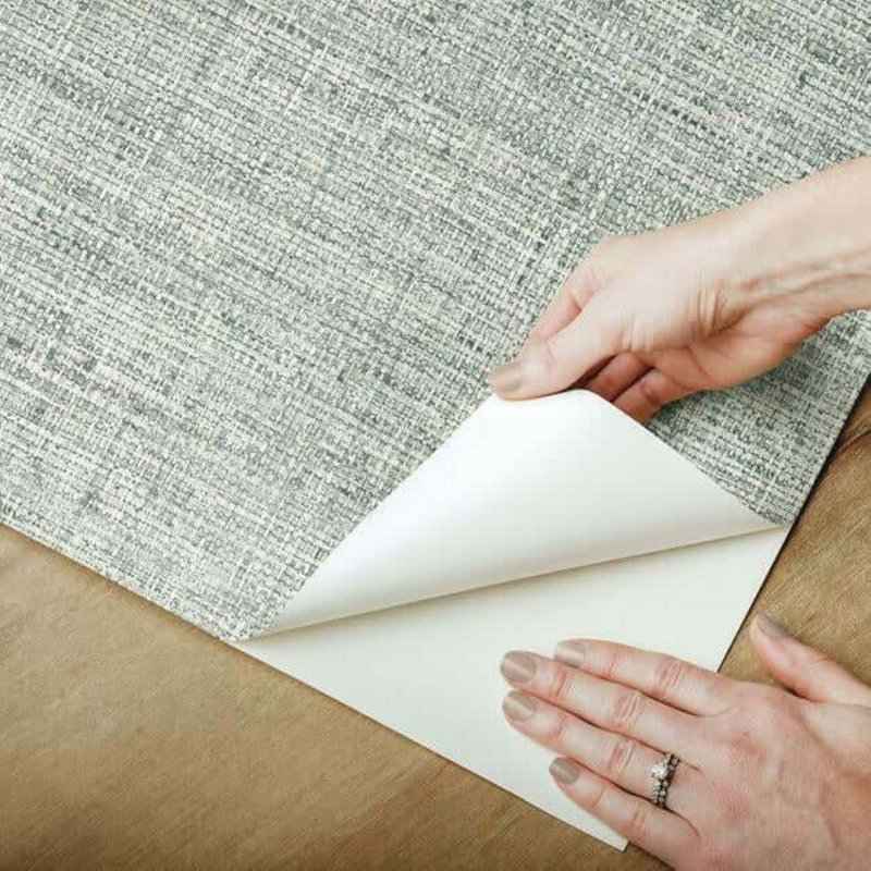 Emeline Peel & Stick Abstract Roll, Blue, 240'' L x 27" W