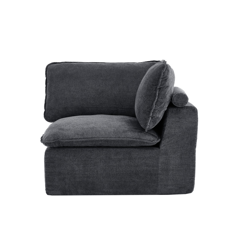 Canapé modulaire compressé, Gris foncé