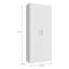 Modern hinged door wardrobe, 2-doors, space-saving, engineered wood, white-247833730