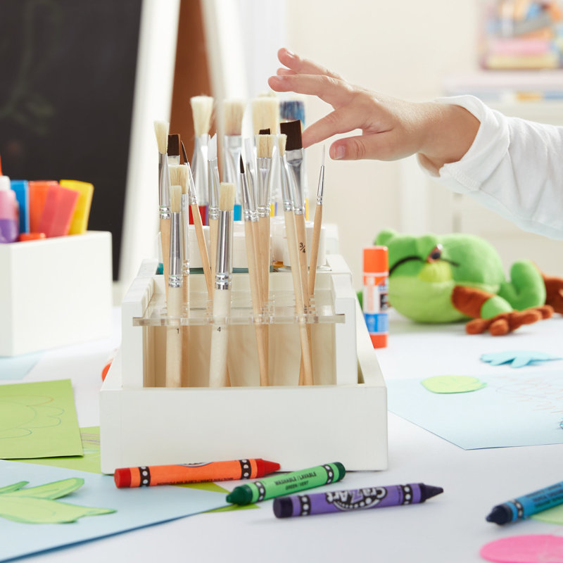 Plateau d'accessoires pour enfants Martha Stewart Crafting, Blanc