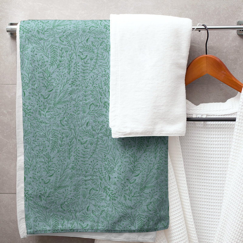 Katelyn Elizabeth Bath Towel, Blue/Green/White