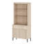 Garde-manger cannelé de 71,6 po de hauteur avec tiroir, armoire de présentation en bois avec portes et tablettes réglables, armoire moderne et polyvalente pour la salle à manger, la chambre à coucher-129787482