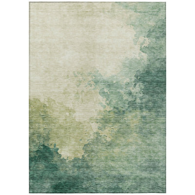 Julian Green Washable Indoor-Outdoor Rug - 