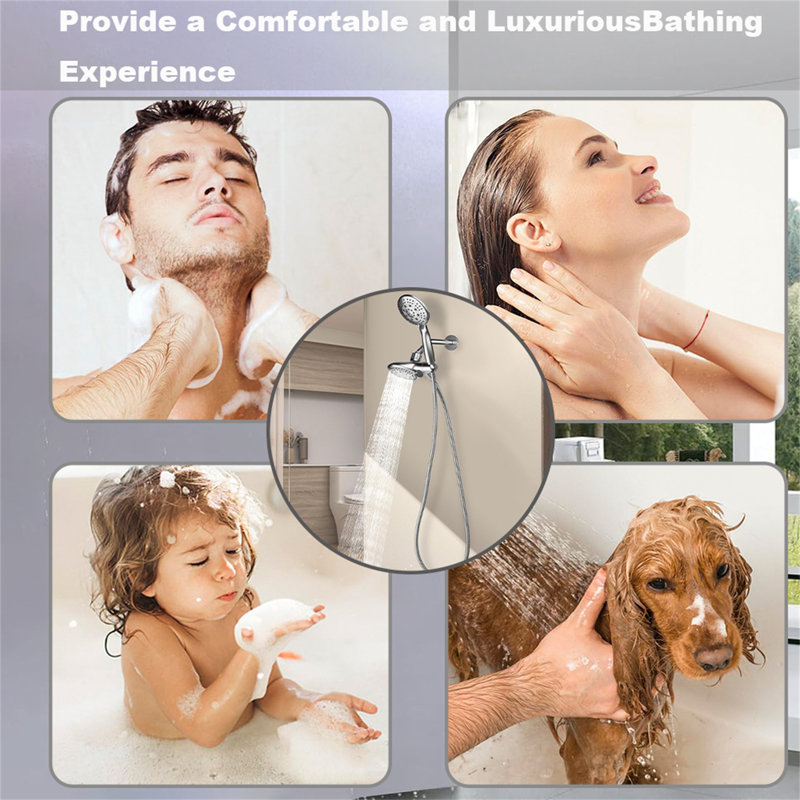 Double Shower, Chrome