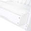 Chaise en bois blanche, pliable et élégante pour un repos extérieur confortable-2133656091