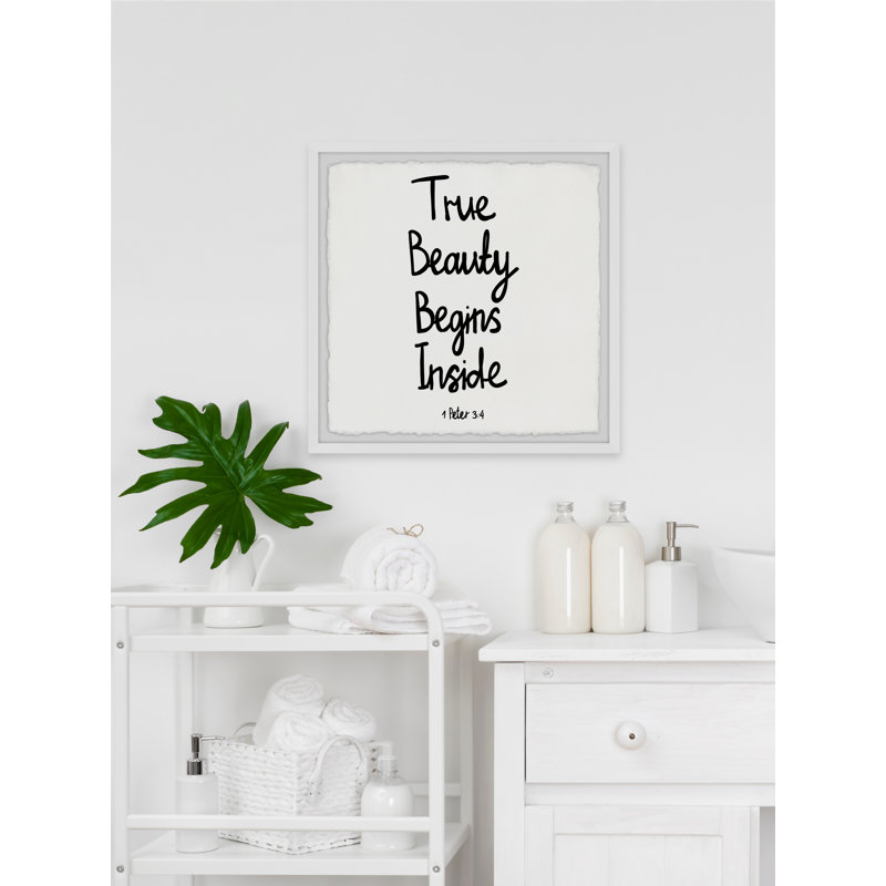 True Beauty 1 Piece Single Picture Frame Wall Art, 61cm H x 61cm W