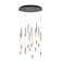 12 - Light Dimmable LED Round / Oval Chandelier