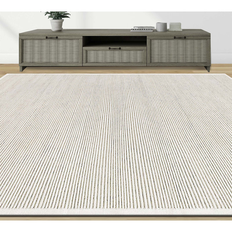 Hand Woven Wool Striped Area Rug