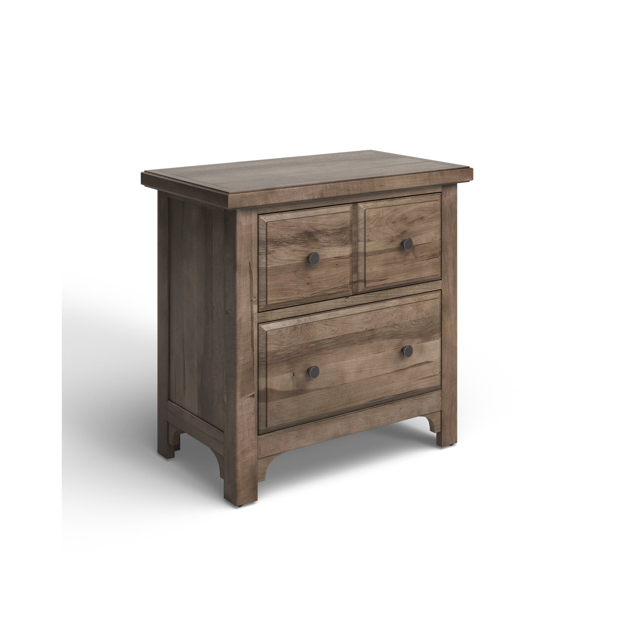 Dragomir 2 - Drawer Nightstand, Gray Oak