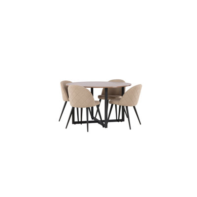 Amher 4 - Person Dining Set