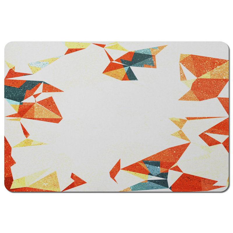 Bilyeu Polyester-Coated Hardboard Geometric Rectangle Placemat