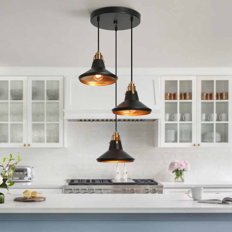 Germanton Cluster Cone Pendant, 3 Light