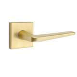 Athena Flat Privacy (Bed & Bath) Door Lever with Square Rosette