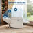 Power Recliner Glider Chair with Swivel & Rocking, Adjustable Recline, USB Port & Chenille Fabric for Living Room-730918481