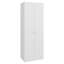 Système de garde-robe à 2 portes avec quatre tablettes fixes, garde-robe compacte et polyvalente pour une chambre à coucher et une buanderie efficaces