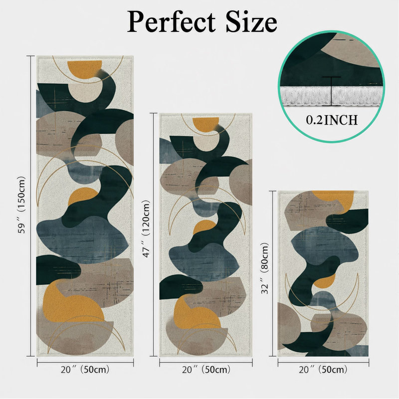 Tapis de cuisine abstraits et lavables Abstract